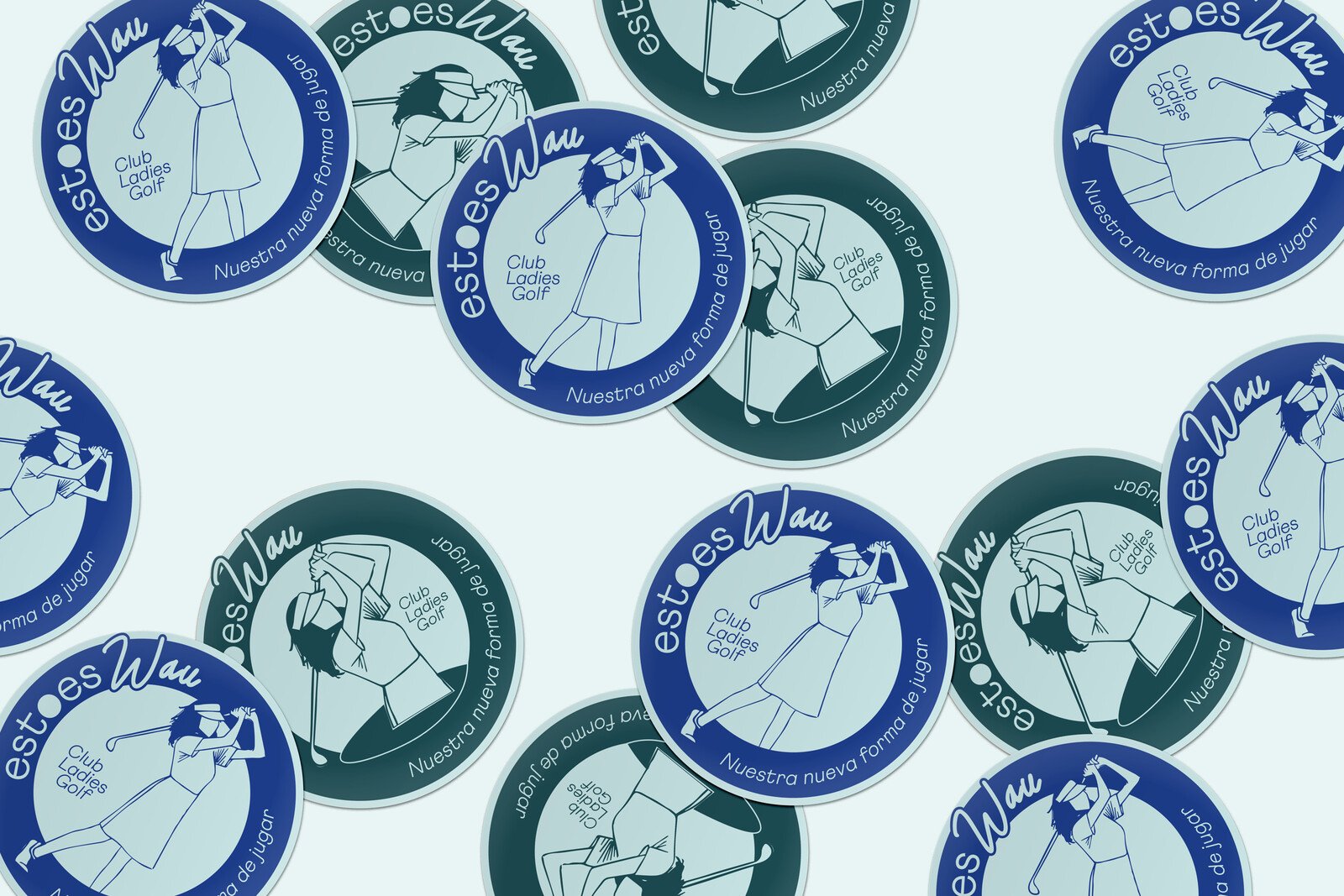 Planchas de pegatinas con los emblemas del club